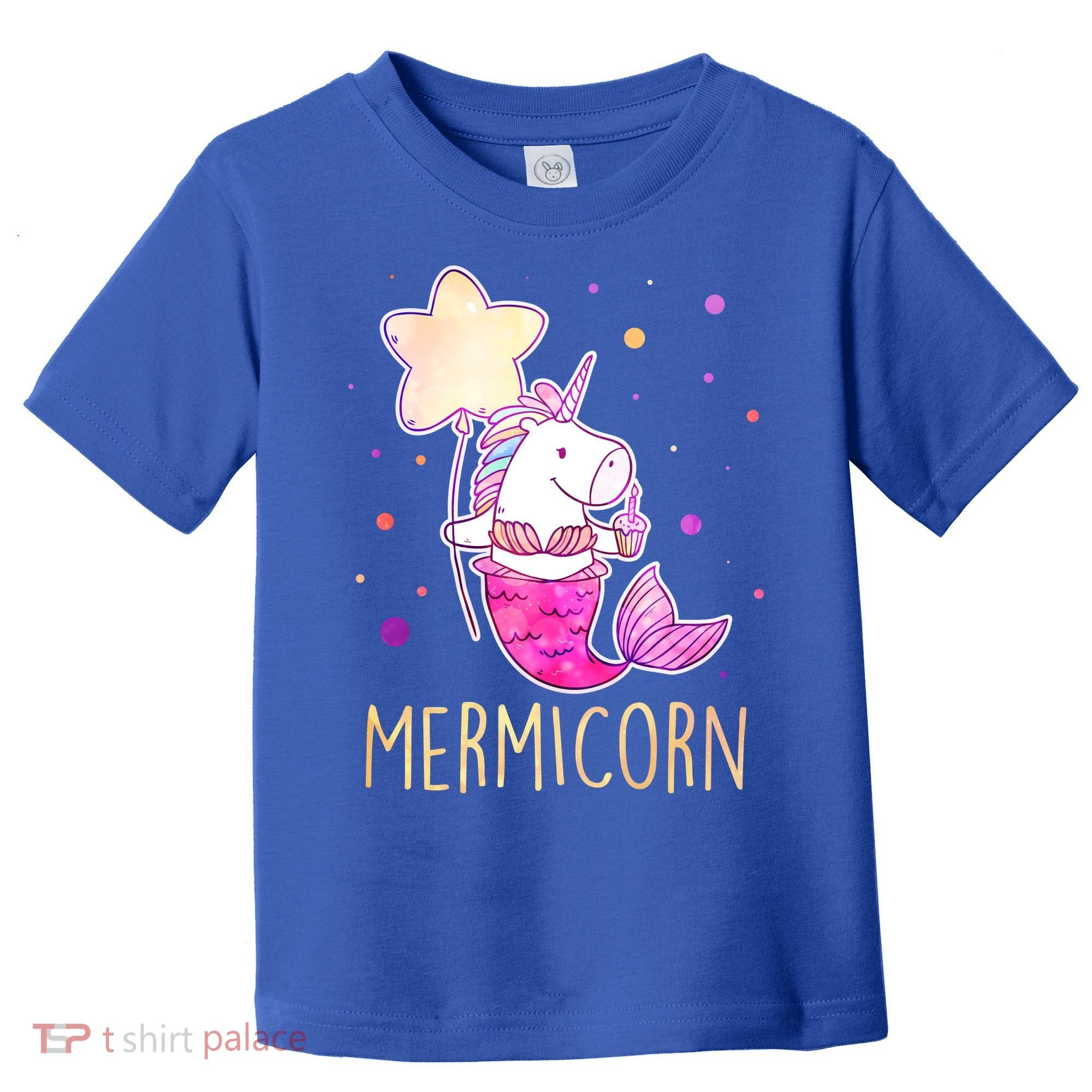 Cute Magical Mermicorn Unicorn Mermaid Toddler T-Shirt