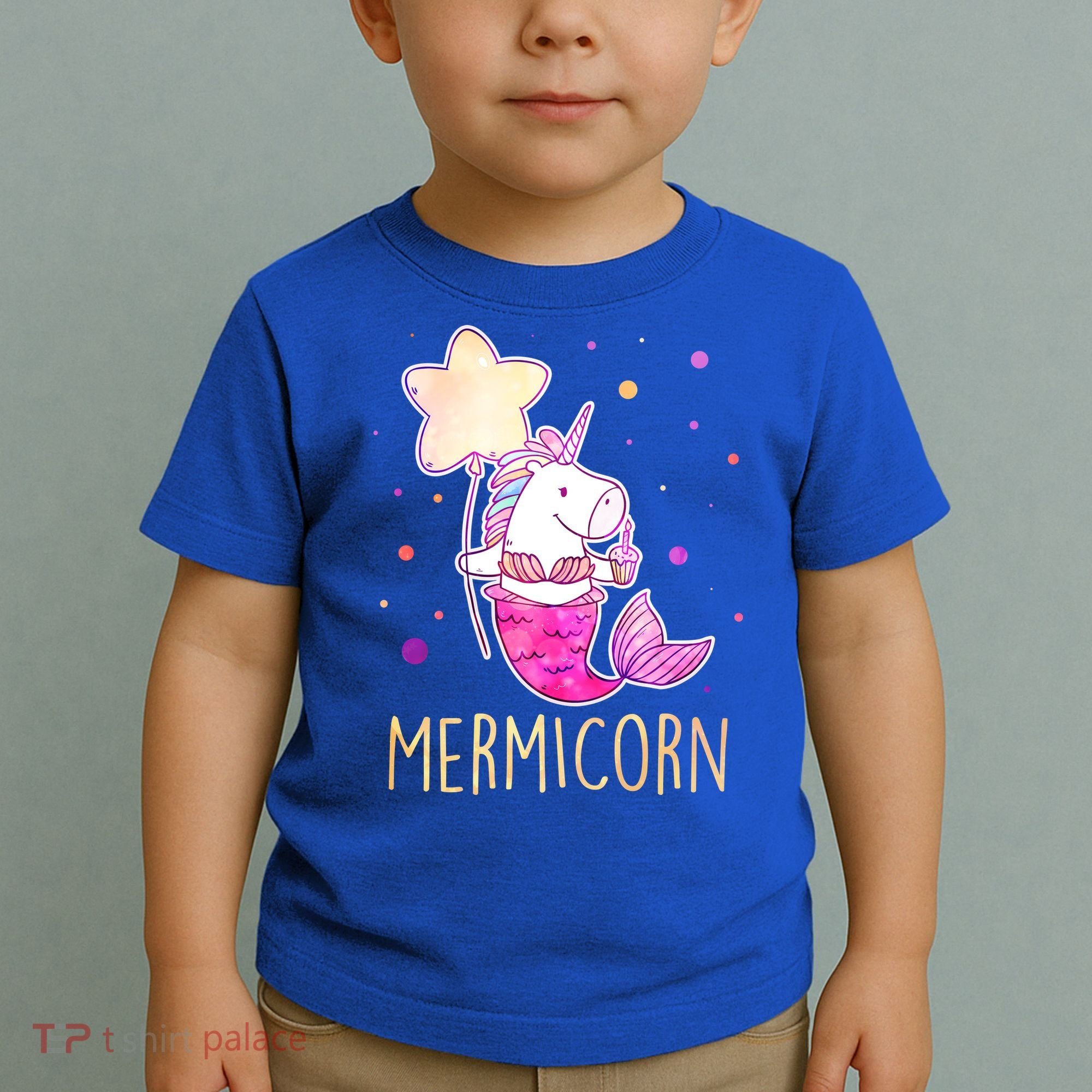 Cute Magical Mermicorn Unicorn Mermaid Toddler T-Shirt