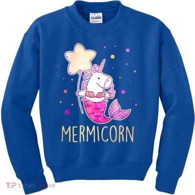 Cute Magical Mermicorn Unicorn Mermaid Kids Sweatshirt