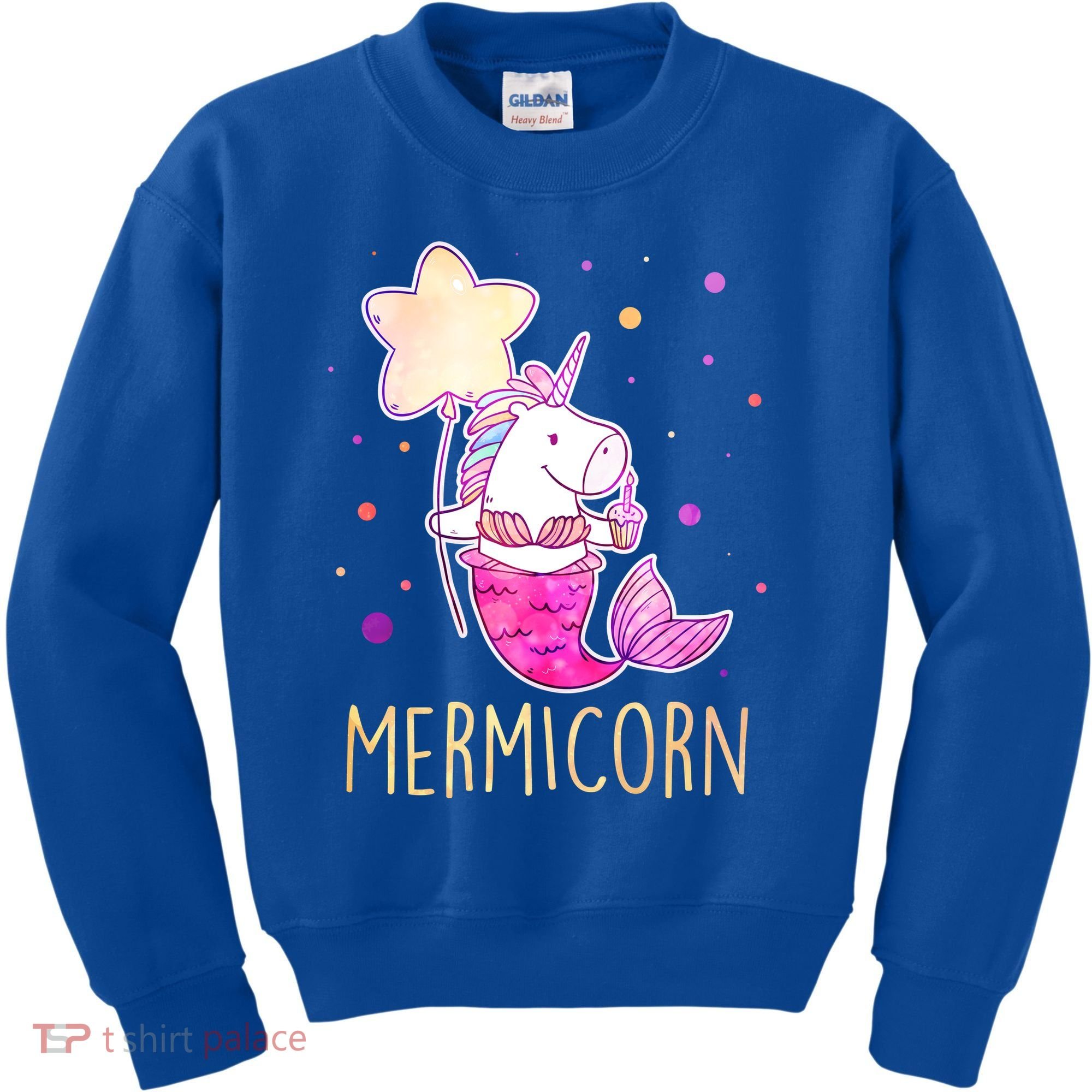 Cute Magical Mermicorn Unicorn Mermaid Kids Sweatshirt
