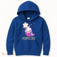 Cute Magical Mermicorn Unicorn Mermaid Kids Hoodie thumb 0