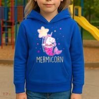 Cute Magical Mermicorn Unicorn Mermaid Kids Hoodie thumb 3