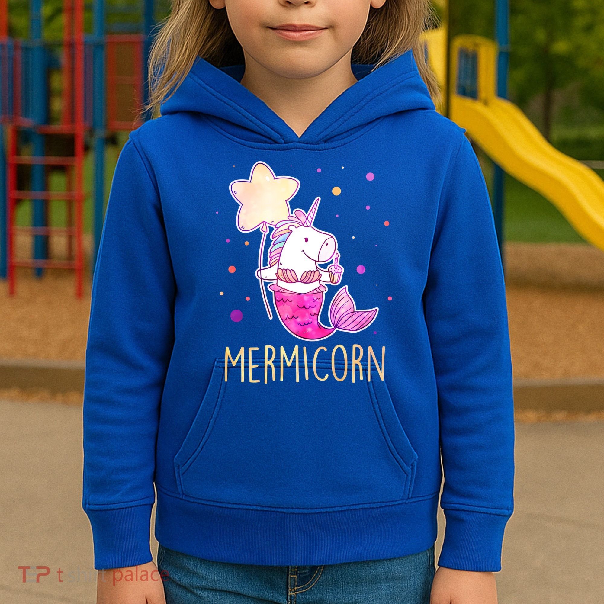Cute Magical Mermicorn Unicorn Mermaid Kids Hoodie