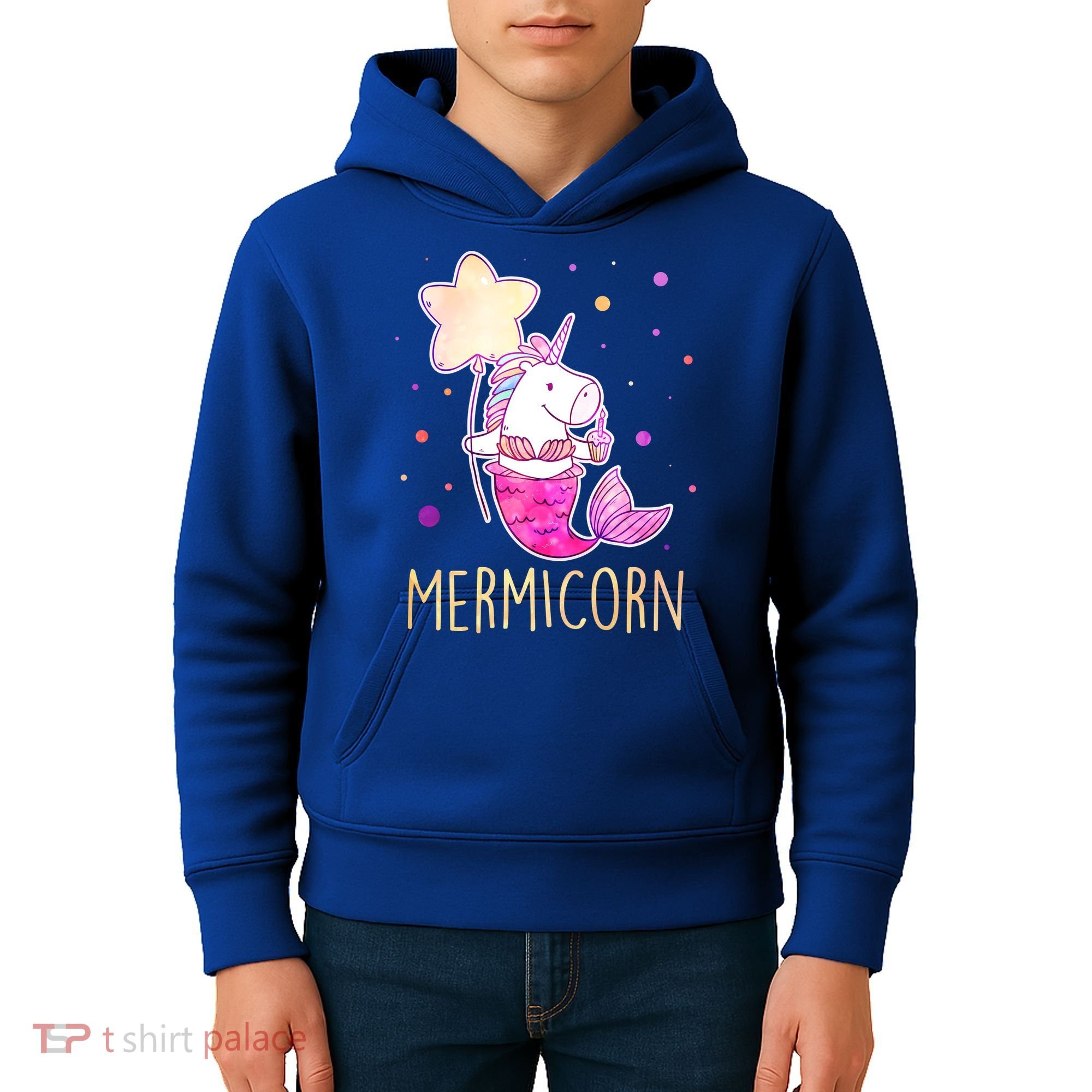 Cute Magical Mermicorn Unicorn Mermaid Kids Hoodie