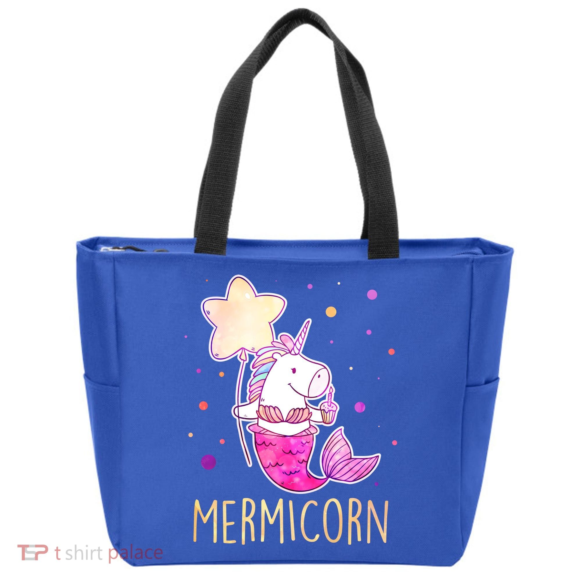 Cute Magical Mermicorn Unicorn Mermaid Tote Bag