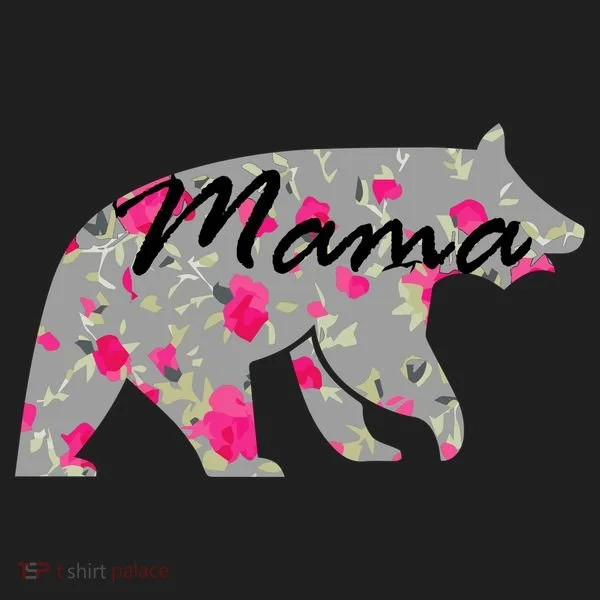 Cute Mama Bear Flowers Women's Sweatshirt