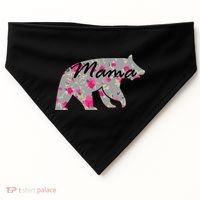 Cute Mama Bear Flowers USA-Made Doggie Bandana thumb 0