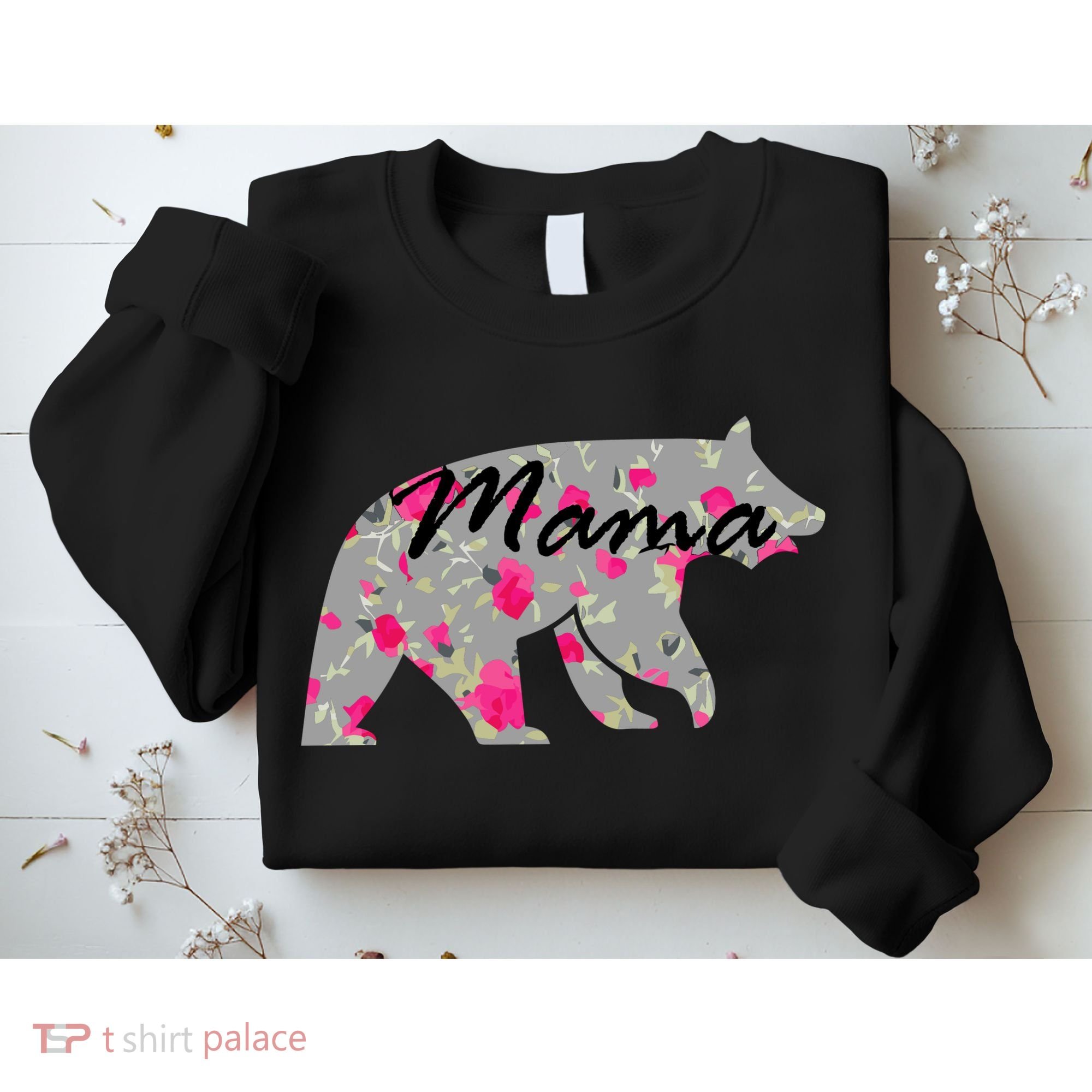 Cute Mama Bear Flowers Sweatshirt