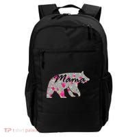 Cute Mama Bear Flowers Backpack thumb 0