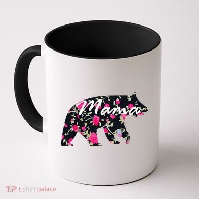 Cute Mama Bear Flowers Coffee Mug
