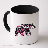 Cute Mama Bear Flowers Coffee Mug thumb 0