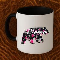 Cute Mama Bear Flowers Coffee Mug thumb 2