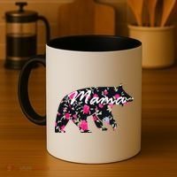 Cute Mama Bear Flowers Coffee Mug thumb 4