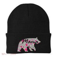 Cute Mama Bear Flowers Beanie thumb 0