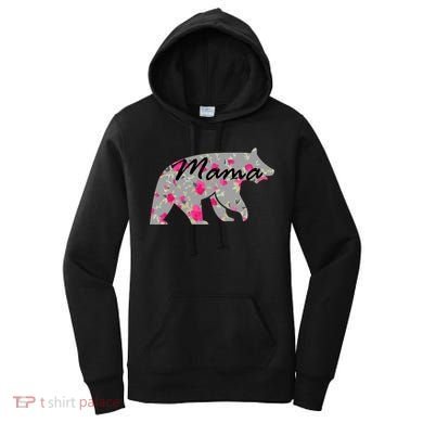 Cute Mama Bear Flowers Women's Hoodie