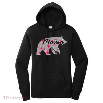 Cute Mama Bear Flowers Women's Hoodie