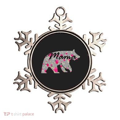 Cute Mama Bear Flowers Ornament