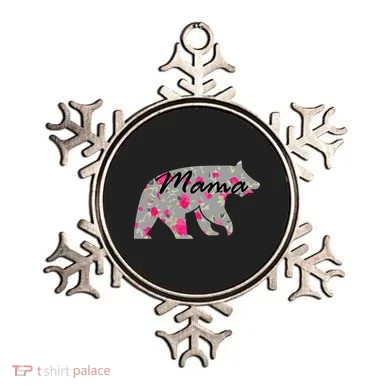 Cute Mama Bear Flowers Ornament