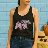 Cute Mama Bear Flowers Women's Tank Top thumb 2