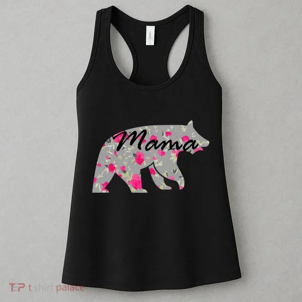 Cute Mama Bear Flowers Women's Tank Top
