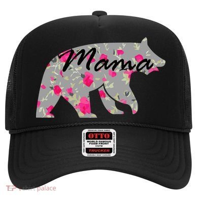 Cute Mama Bear Flowers Hat