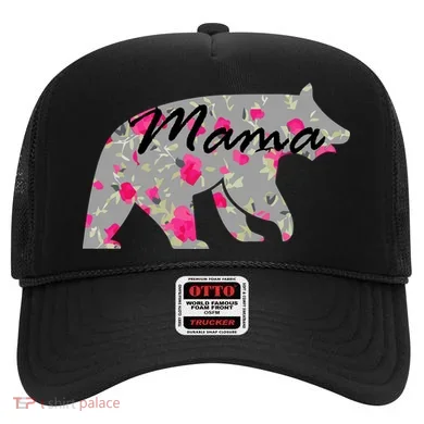 Cute Mama Bear Flowers Hat