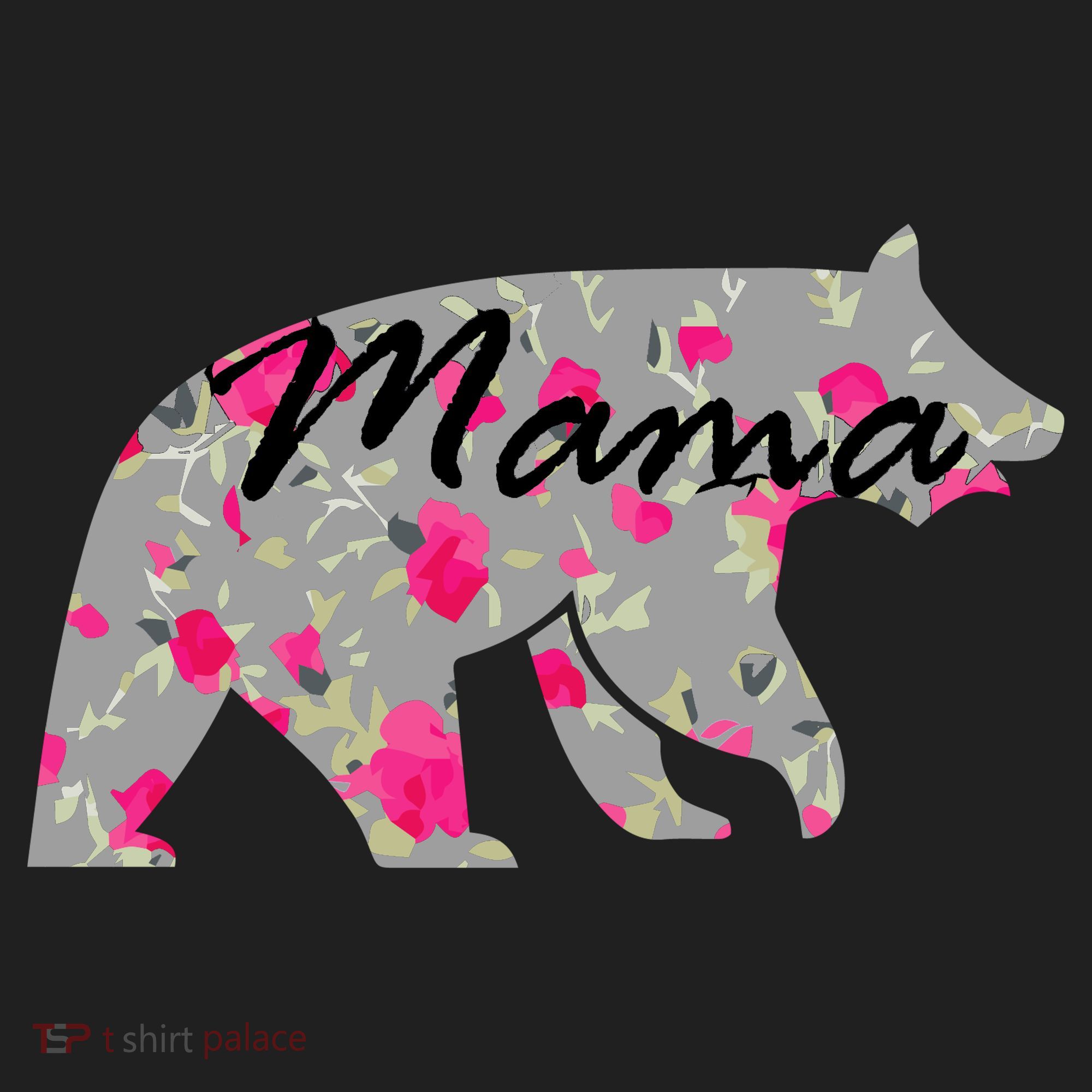 Cute Mama Bear Flowers Hat