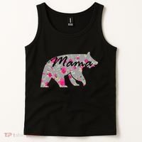 Cute Mama Bear Flowers Tank Top thumb 2