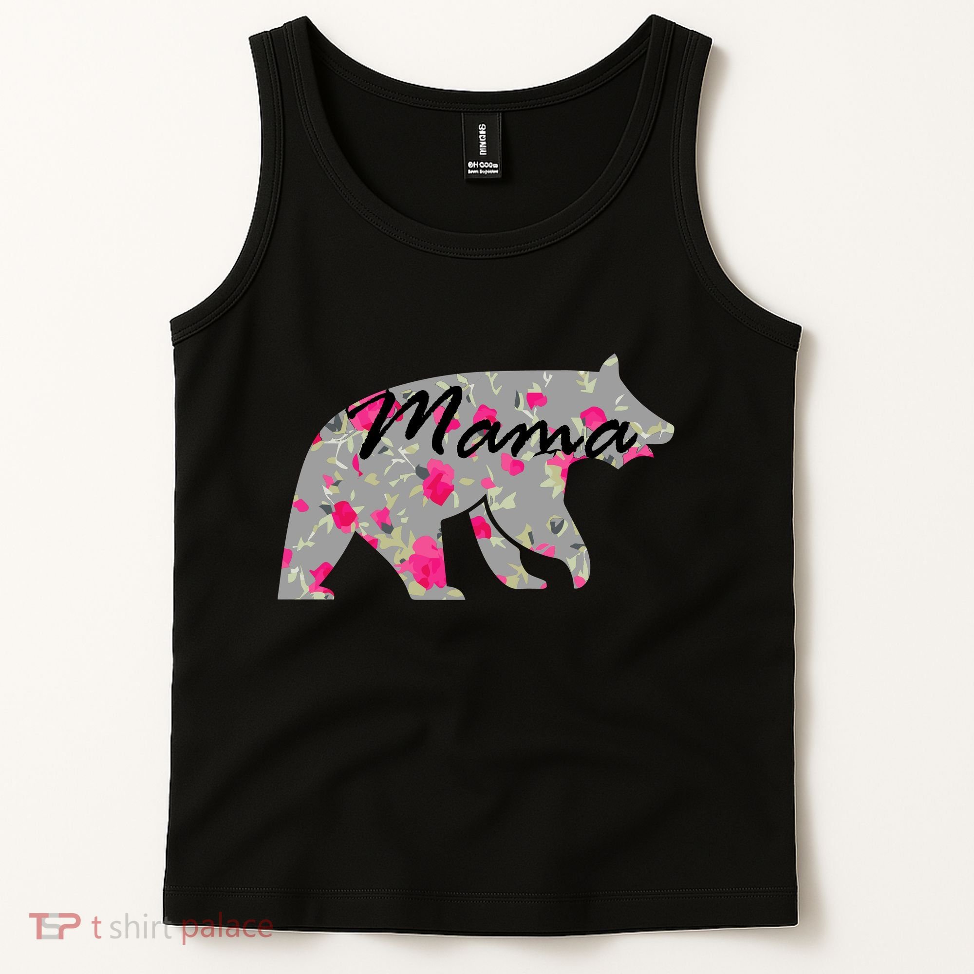 Cute Mama Bear Flowers Tank Top