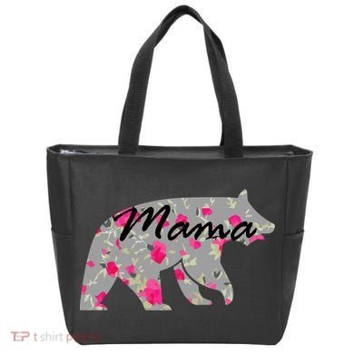 Cute Mama Bear Flowers Tote Bag