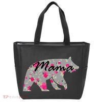 Cute Mama Bear Flowers Tote Bag thumb 0
