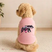 Cute Mama Bear Flowers Doggie Tank thumb 2