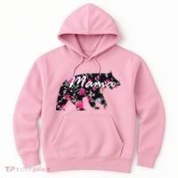 Cute Mama Bear Flowers Hoodie thumb 0