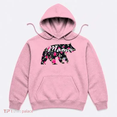 Cute Mama Bear Flowers Hoodie