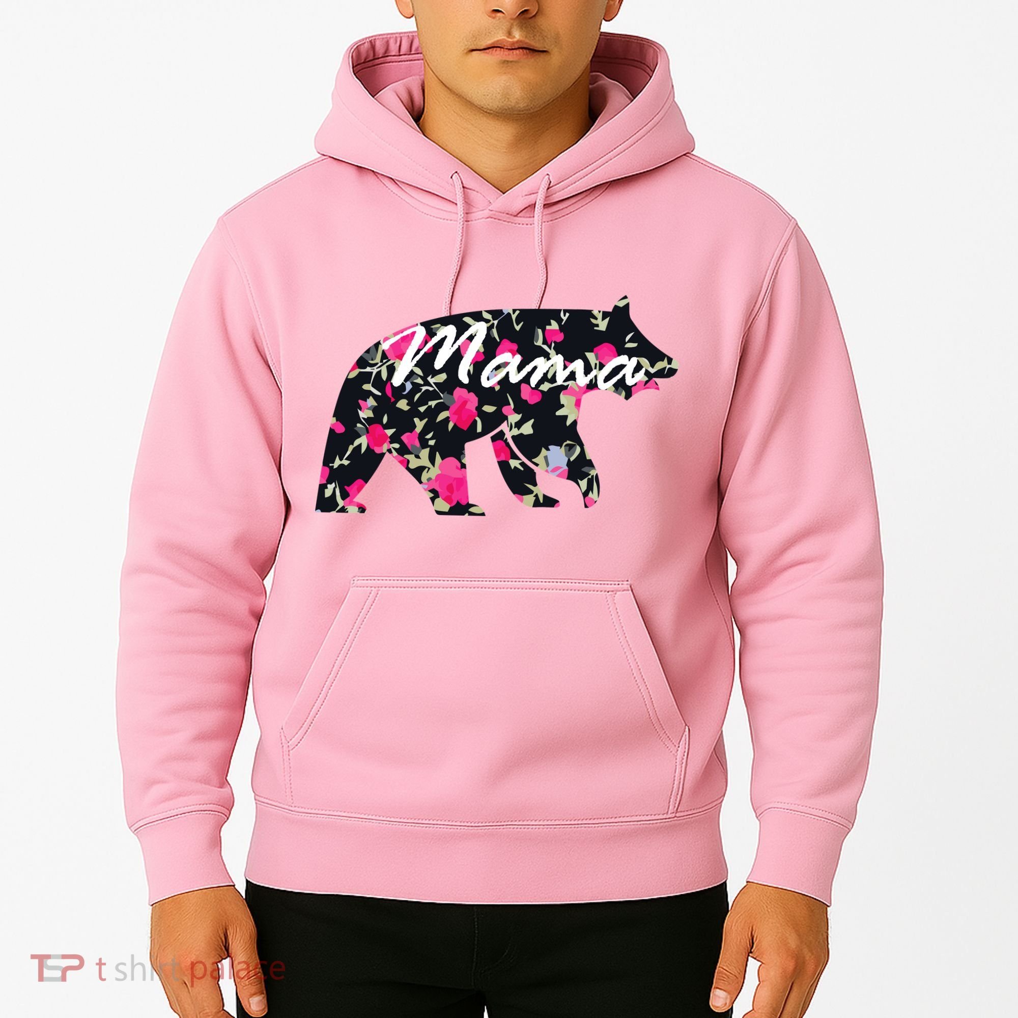 Cute Mama Bear Flowers Hoodie