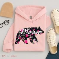 Cute Mama Bear Flowers Hoodie thumb 4