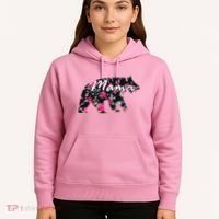 Cute Mama Bear Flowers Hoodie thumb 5