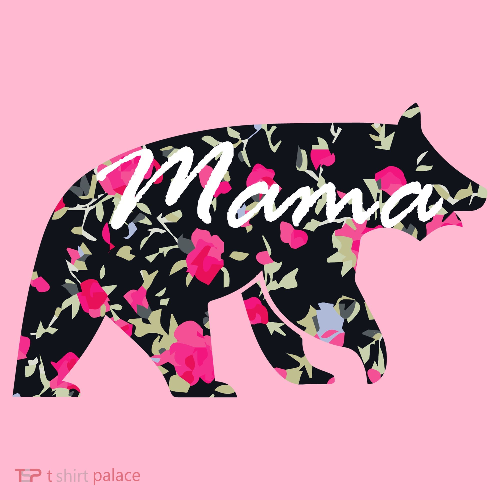 Cute Mama Bear Flowers Hoodie