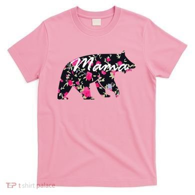 Cute Mama Bear Flowers T-Shirt