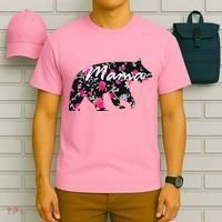 Cute Mama Bear Flowers T-Shirt thumb 6