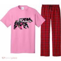 Cute Mama Bear Flowers Pajama Set thumb 0