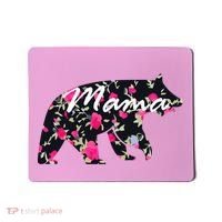 Cute Mama Bear Flowers Mousepad thumb 0
