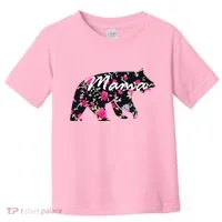 Cute Mama Bear Flowers Toddler T-Shirt thumb 0