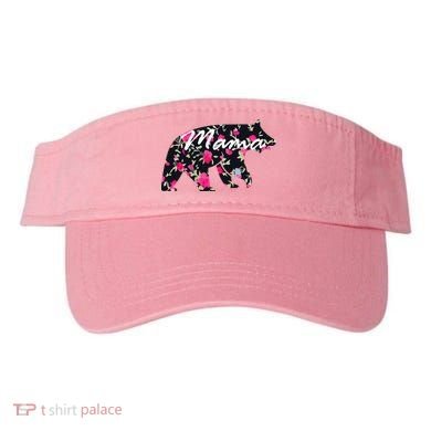 Cute Mama Bear Flowers Visor