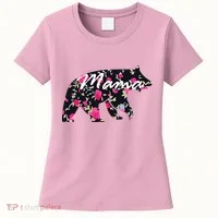 Cute Mama Bear Flowers Women's T-Shirt thumb 0
