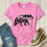 Cute Mama Bear Flowers Women's T-Shirt thumb 3