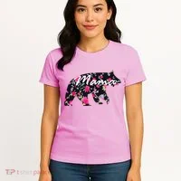 Cute Mama Bear Flowers Women's T-Shirt thumb 4