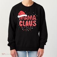Cute Mama Claus Christmas Lights Women's Sweatshirt thumb 0