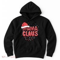 Cute Mama Claus Christmas Lights Hoodie thumb 0