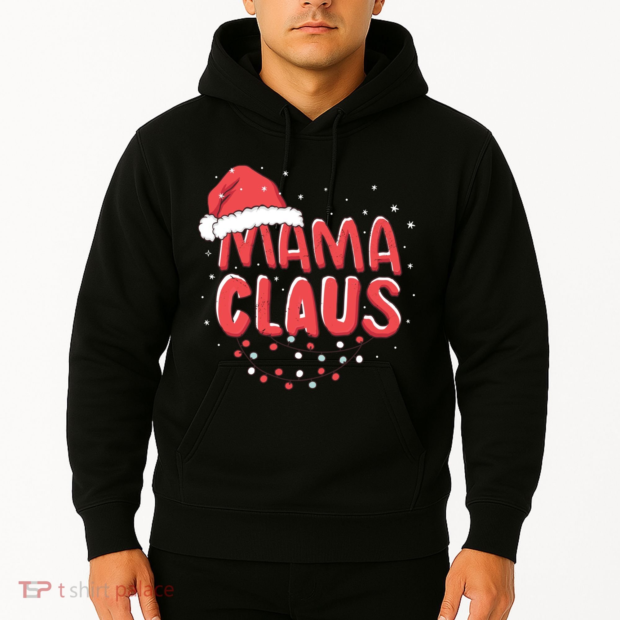 Cute Mama Claus Christmas Lights Hoodie